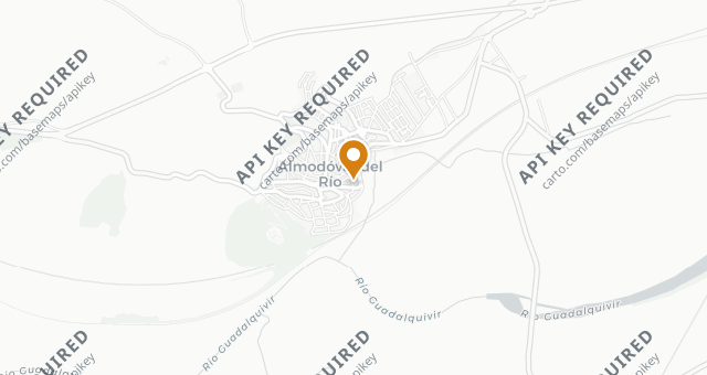 Map showing La Taberna de Cuatro Caminos