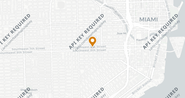 Map showing Cafe La Trova