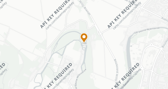 Map showing Auberge de la Roussille