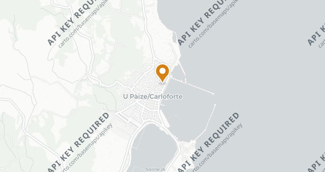 Map showing Da Nicolo