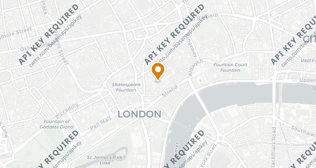 Map showing Blacklock Covent Garden
