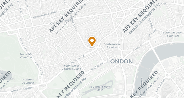 Map showing Hawksmoor Air Street