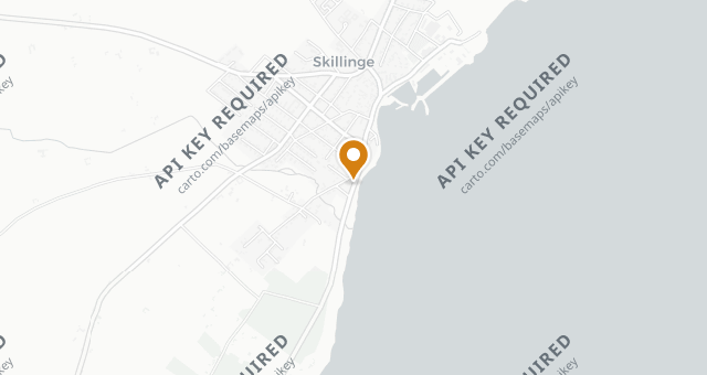 Map showing Skillinge Hamnkrog av två traktörer
