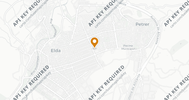 Map showing La Sirena