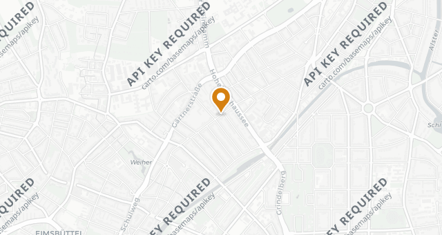 Map showing Bless Restaurant Hamburg