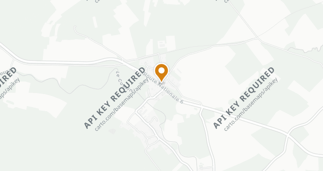 Map showing Auberge des Chenets