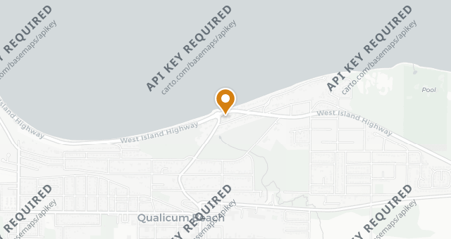 Map showing Qualicum Beach Cafe