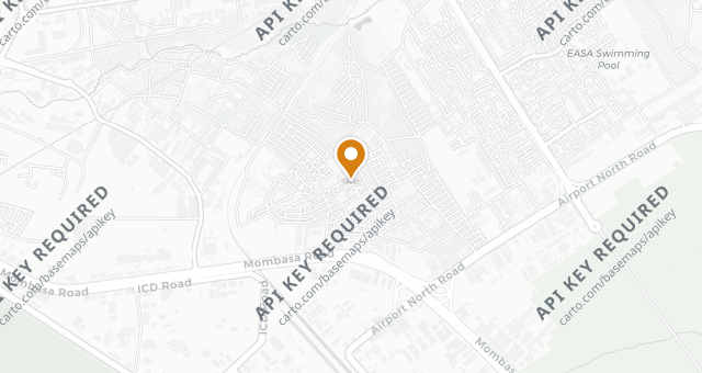 Map showing Visiwa Beach Resort