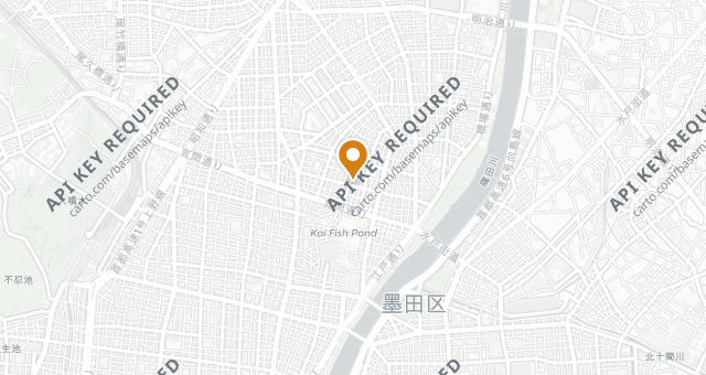 Map showing Sushi Kanesho