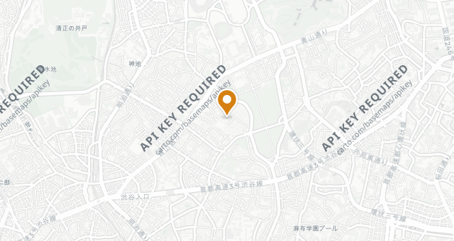 Map showing JINBO MINAMI AOYAMA