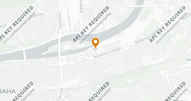 Map showing River Garden Grill