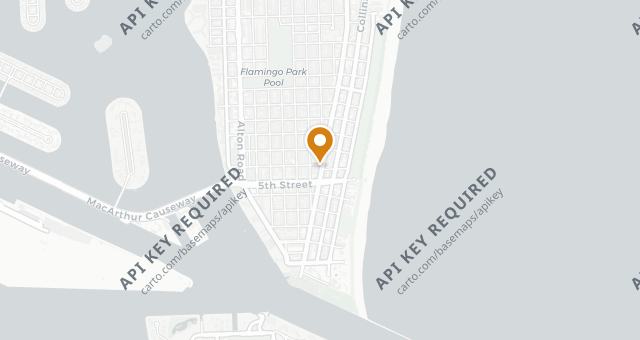 Map showing Queen Miami Beach