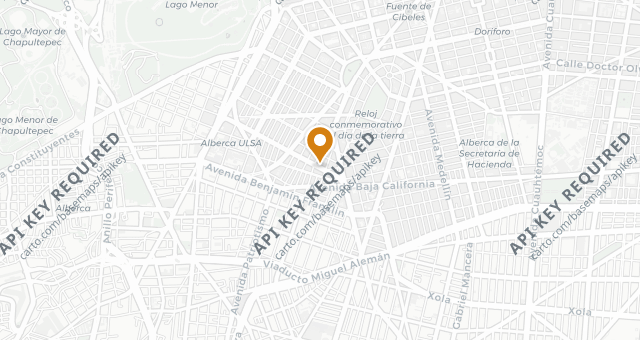 Map showing Botánico