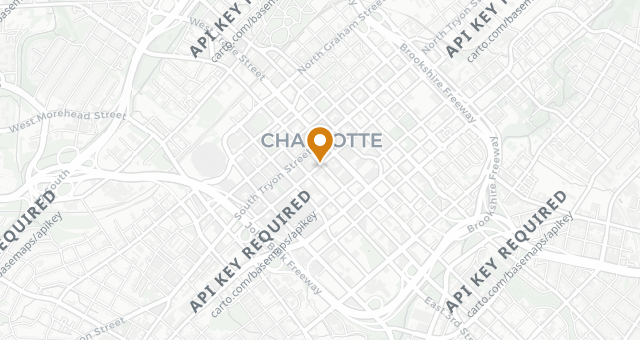 Map showing STK Charlotte