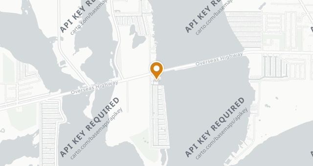 Map showing The Dining Room at Little Palm Island