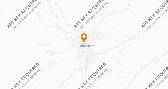 Map showing The Bildeston Crown
