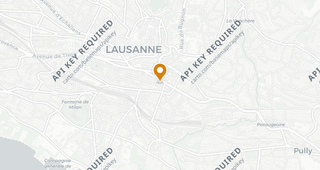 Map showing Au Chat Noir