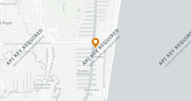 Map showing Mastro's Ocean Club