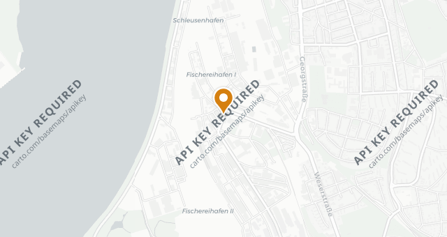 Map showing Natusch Fischereihafen-Restaurant