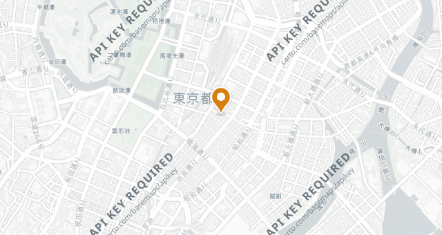Map showing Dominique Bouchet Tokyo