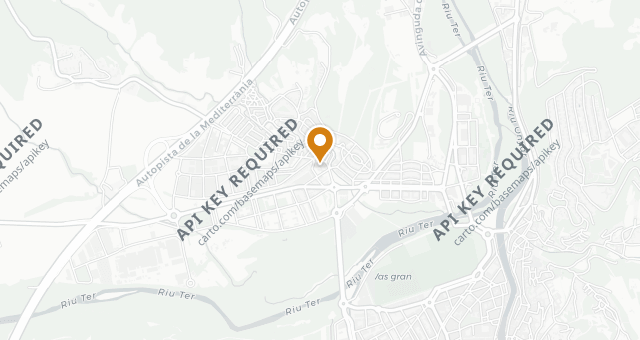 Map showing El Celler de Can Roca