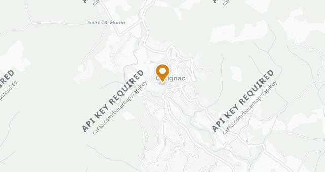 Map showing Jardin Secret