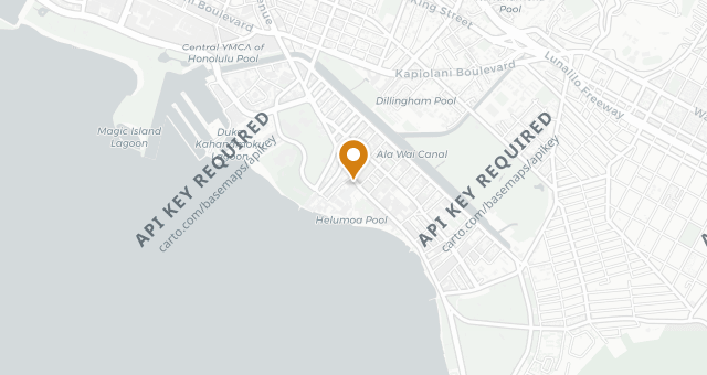 Map showing Island Vintage Wine Bar