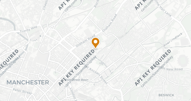 Map showing The Flat Baker