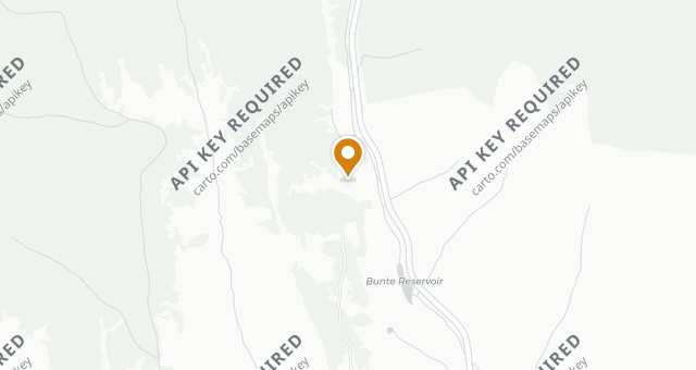 Map showing C Lazy U Lodge Restaurant