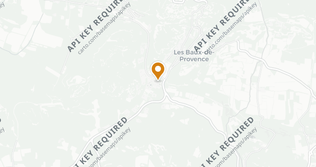Map showing L'Oustau de Baumanière