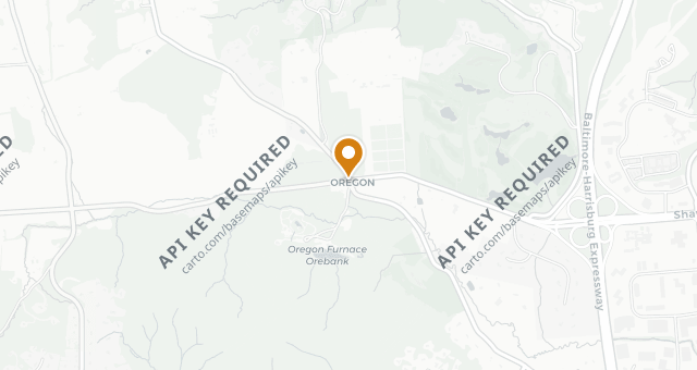 Map showing The Oregon Grille