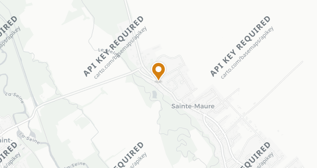 Map showing Auberge de Sainte-Maure