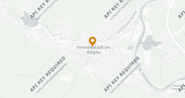 Map showing Restaurant Blauer Hase
