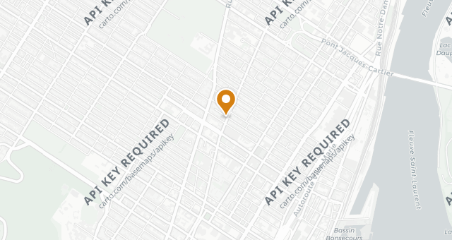 Map showing Le Cheval Blanc
