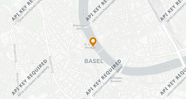 Map showing Grand Hotel Les Trois Rois