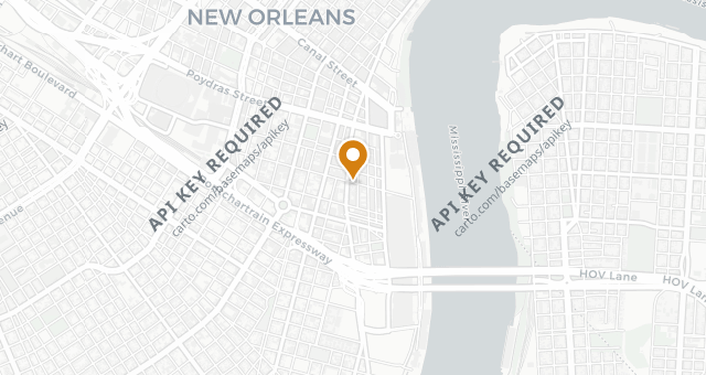 Map showing Emeril's