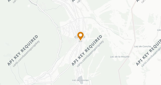 Map showing La Poya