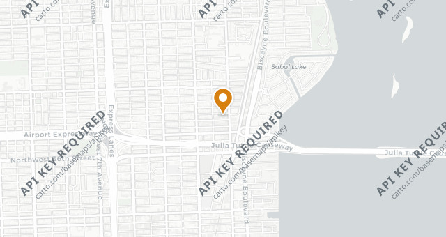 Map showing Le Jardinier Miami