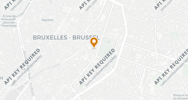 Map showing Bozar Restaurant