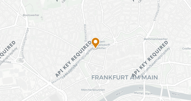 Map showing Miller &amp; Carter Frankfurt
