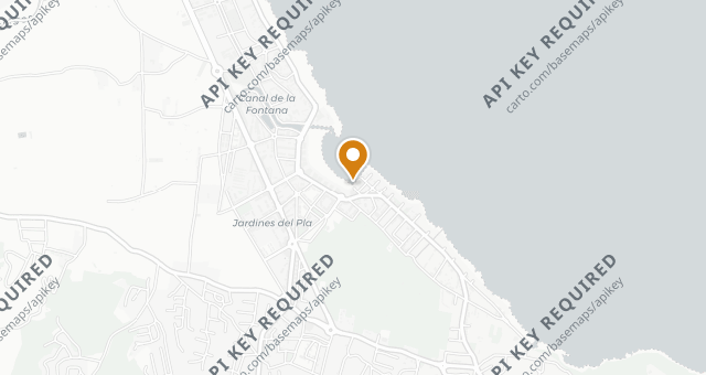 Map showing La Perla de Jávea