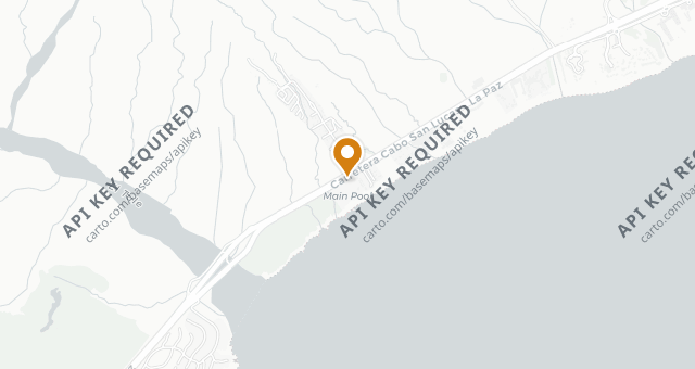 Map showing Cocina de Autor Los Cabos