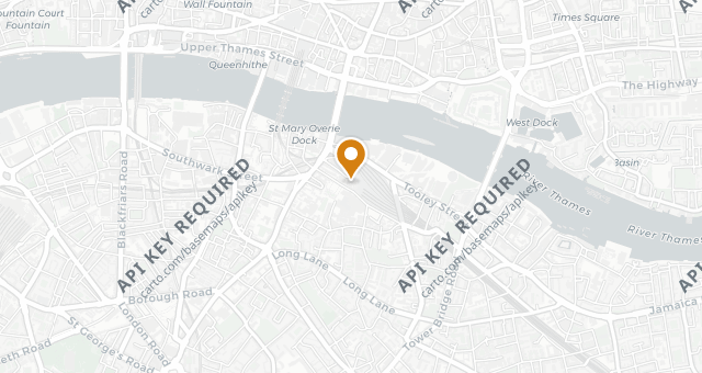 Map showing Aqua Shard