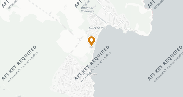 Map showing Can Simoneta Gastronòmic