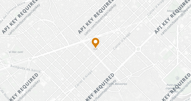 Map showing Jardin del Alma