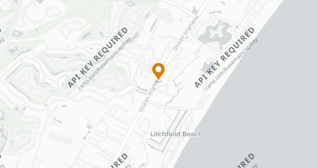 Map showing Perrone's Restaurant and Bar
