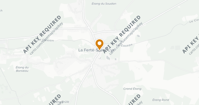 Map showing La Diligence