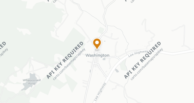 Map showing The Inn at Little Washington