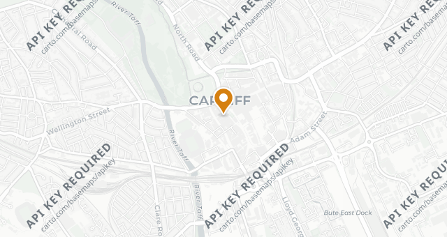 Map showing Ffwrnes Pizza