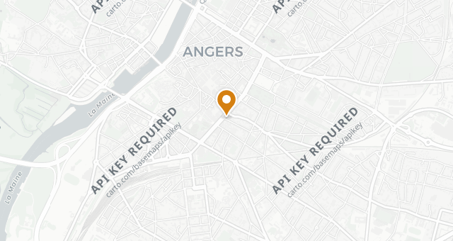Map showing Café Cardinal